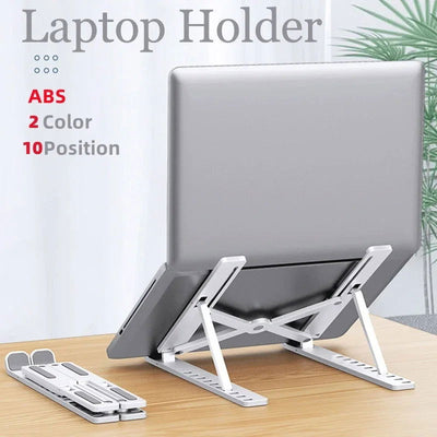 Foldable Laptop Stand Adjustable Portable Notebook Bracket Support Base ABS Holder For Macbook Air Pro Accessories Convenient - Slobuy
