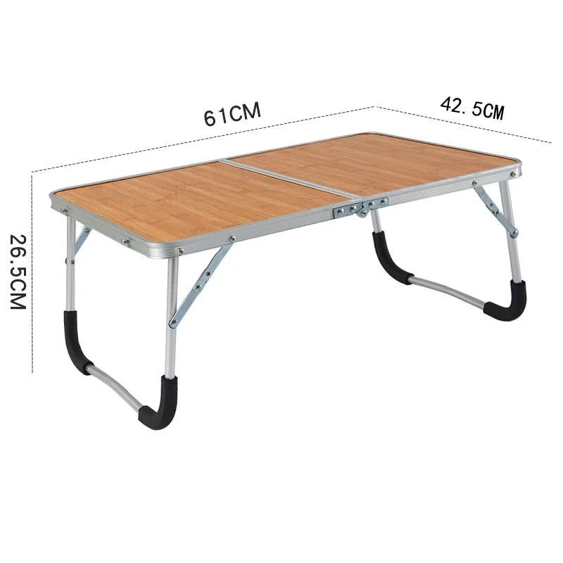 Foldable Laptop Table for Bed Portable Folding Camping Table Office Furniture Mini Computer Table Student Dormitory Writing Desk - Slobuy