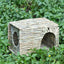 Foldable Woven Rabbit Cages Pets Hamster Guinea Pig Bunny Grass Chew Toy Mat House Bed Nests for Small Animal Rabbit Accessories - Slobuy