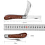 Folding Grafting Knife Grafting Tools Grafting Pruning Knife Professional Garden fruit tree Grafting Cutter Wooden Handle Knife - Slobuy