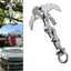 Folding Grappling Hook Multifunctional Stainless Steel Survival Outdoor Climbing Claw Carabiner Camping Gear Multitool Edc Gear - Slobuy