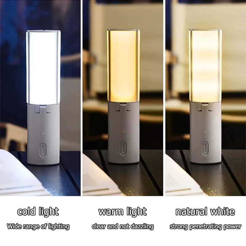 Folding Outdoor Camping Portable Rechargeable High Capacity Lighting Student Dormitory Hanging Tent Hanging Light Lantern - Slobuy