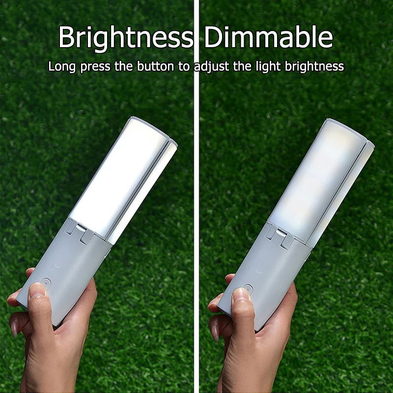 Folding Outdoor Camping Portable Rechargeable High Capacity Lighting Student Dormitory Hanging Tent Hanging Light Lantern - Slobuy