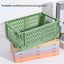 Folding Plastic Storage Box Collapsible Storage Container Desktop Cosmetic Storage Basket Home Office Organizer Box Storage Box - Slobuy