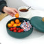 Food Platter Food Storage Tray with Lid 4 Compartment Snack Dried Fruit Candy Nut Serving Plates Tray - Slobuy