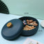 Food Platter Food Storage Tray with Lid 4 Compartment Snack Dried Fruit Candy Nut Serving Plates Tray - Slobuy