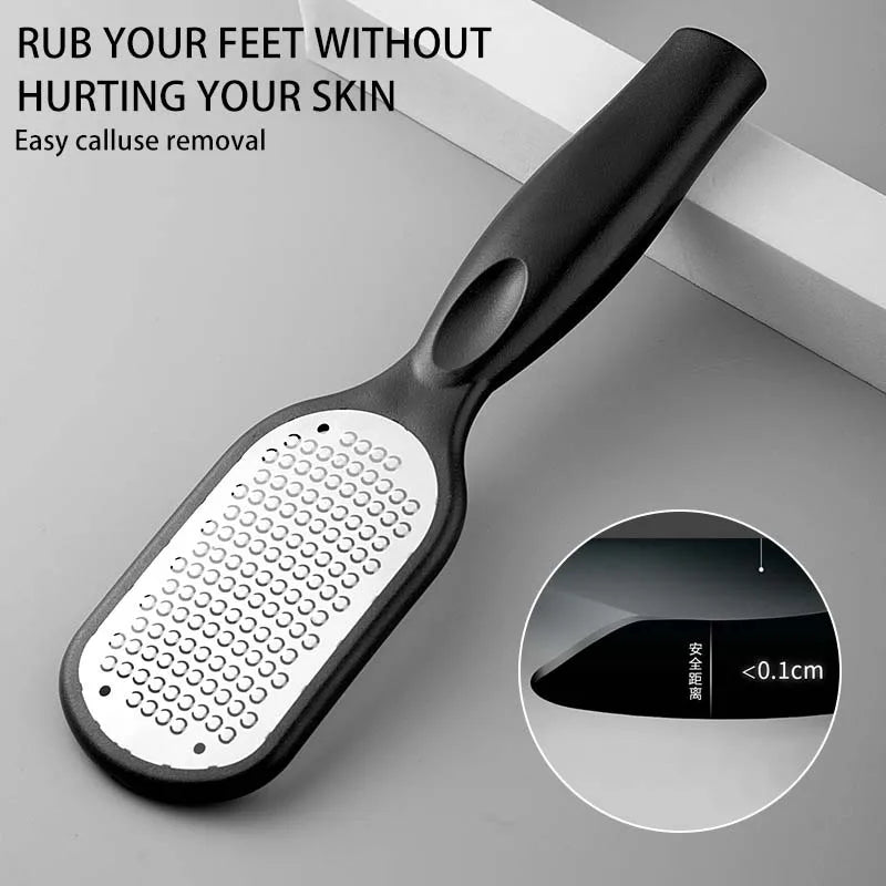 Foot File Scraper Callus Remover Feet Professional Steel Pedicure Tools Foot Corn Removal Dead Skin Remover Foot Care - Slobuy