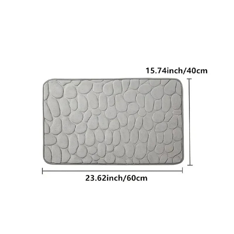 Foot Mat Coral Fleece Floor Mat Household Memory Foam Non-Slip Bathroom Kitchen Mat Thickened Absorbent Floor Mat Door Mat Rugs - Slobuy