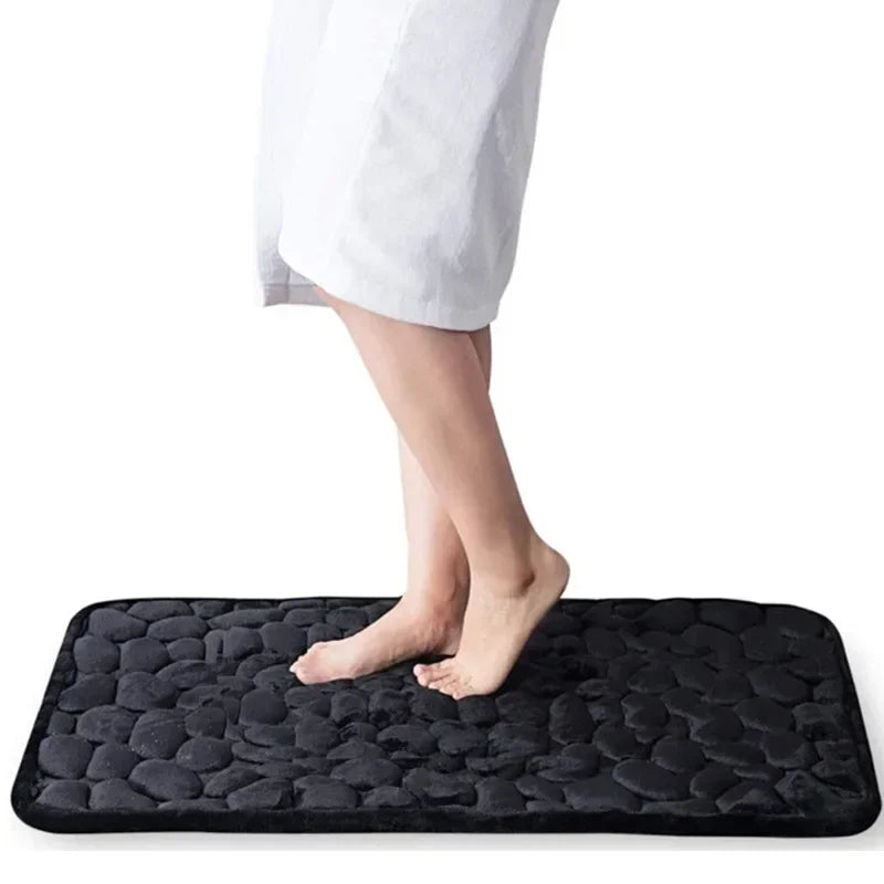 Foot Mat Coral Fleece Floor Mat Household Memory Foam Non-Slip Bathroom Kitchen Mat Thickened Absorbent Floor Mat Door Mat Rugs - Slobuy