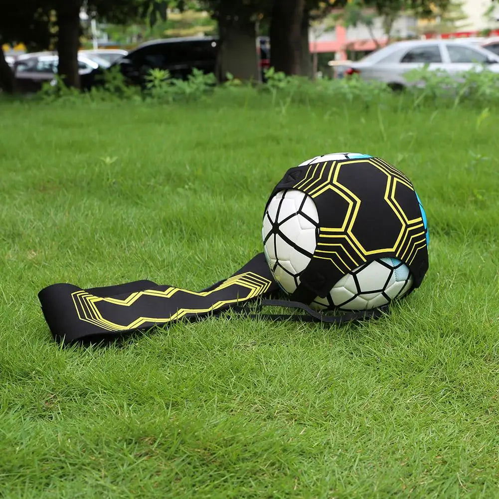 Football Kick Trainer Adjustable Soccer Training Elastic Belt Solo Soccer Ball Juggle Bag Auxiliary Football Training Equipment - Slobuy