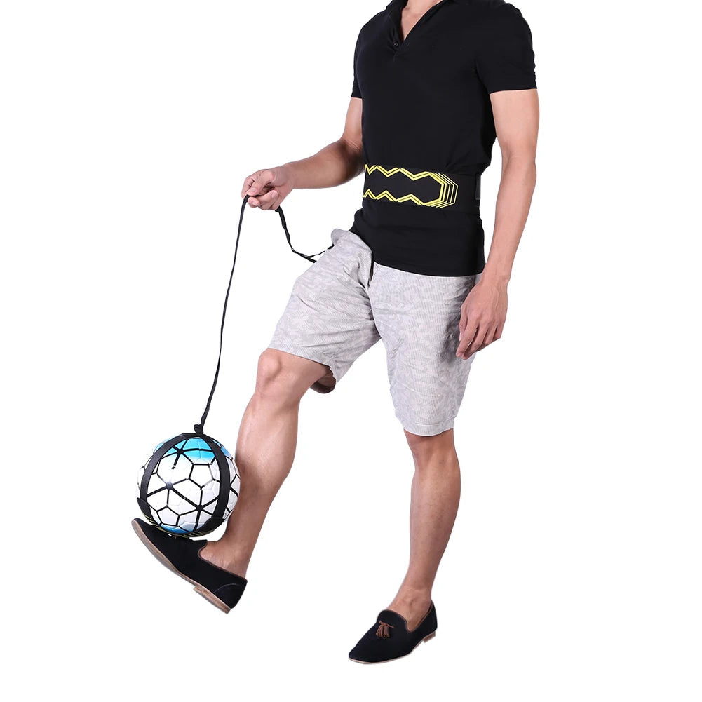 Football Kick Trainer Adjustable Soccer Training Elastic Belt Solo Soccer Ball Juggle Bag Auxiliary Football Training Equipment - Slobuy