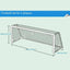Football Net For Soccer Goal Post Junior Sports Training 3m x 2m 1.2m x 1.8m Football Net Foldable Portable Soccer Net Kids - Slobuy