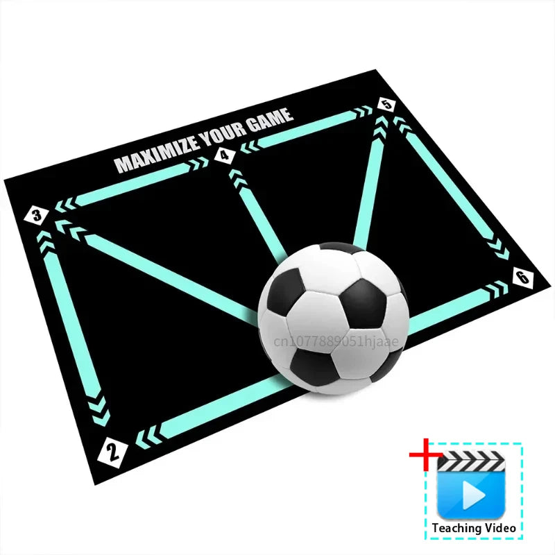 Football Training Mat Durable Non Slip Foldable Kids Adults Dribble Training Mat Football Training Indoor Ourdoor Equipment - Slobuy