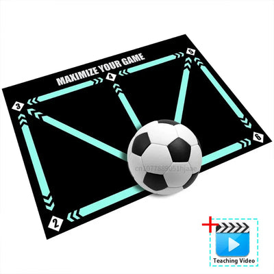 Football Training Mat Durable Non Slip Foldable Kids Adults Dribble Training Mat Football Training Indoor Ourdoor Equipment - Slobuy