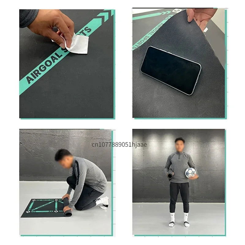 Football Training Mat Durable Non Slip Foldable Kids Adults Dribble Training Mat Football Training Indoor Ourdoor Equipment - Slobuy