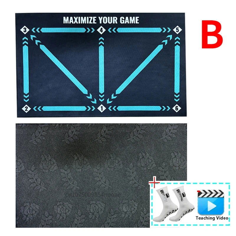 Football Training Mat Durable Non Slip Foldable Kids Adults Dribble Training Mat Football Training Indoor Ourdoor Equipment - Slobuy