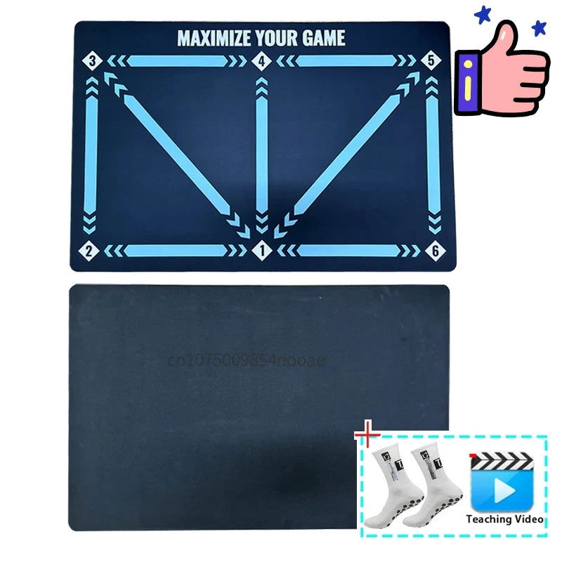 Football Training Mat Durable Non Slip Foldable Kids Adults Dribble Training Mat Football Training Indoor Ourdoor Equipment - Slobuy