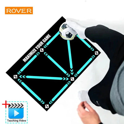 Football Training Mat Durable Non Slip Foldable Kids Adults Dribble Training Mat Football Training Indoor Ourdoor Equipment - Slobuy