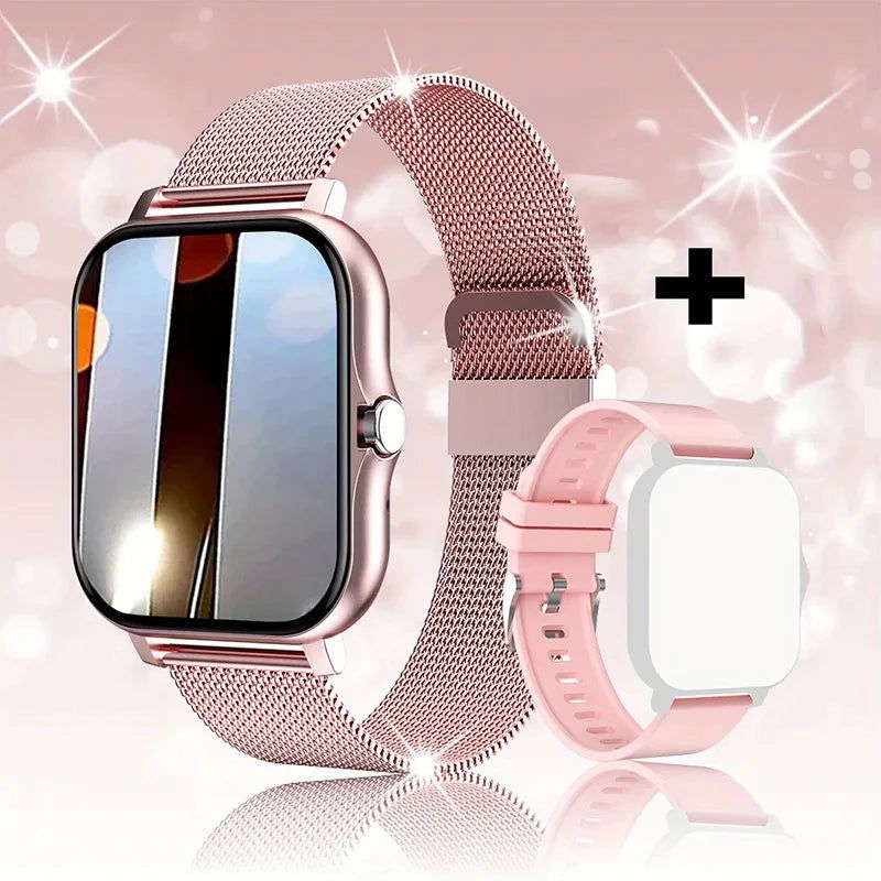For Android OS IOS Phone Color Screen Full Touch Custom Dial Smart Watch Women Bluetooth Call SmartWatch Men 2024 New - Slobuy