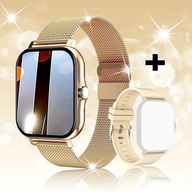 For Android OS IOS Phone Color Screen Full Touch Custom Dial Smart Watch Women Bluetooth Call SmartWatch Men 2024 New - Slobuy
