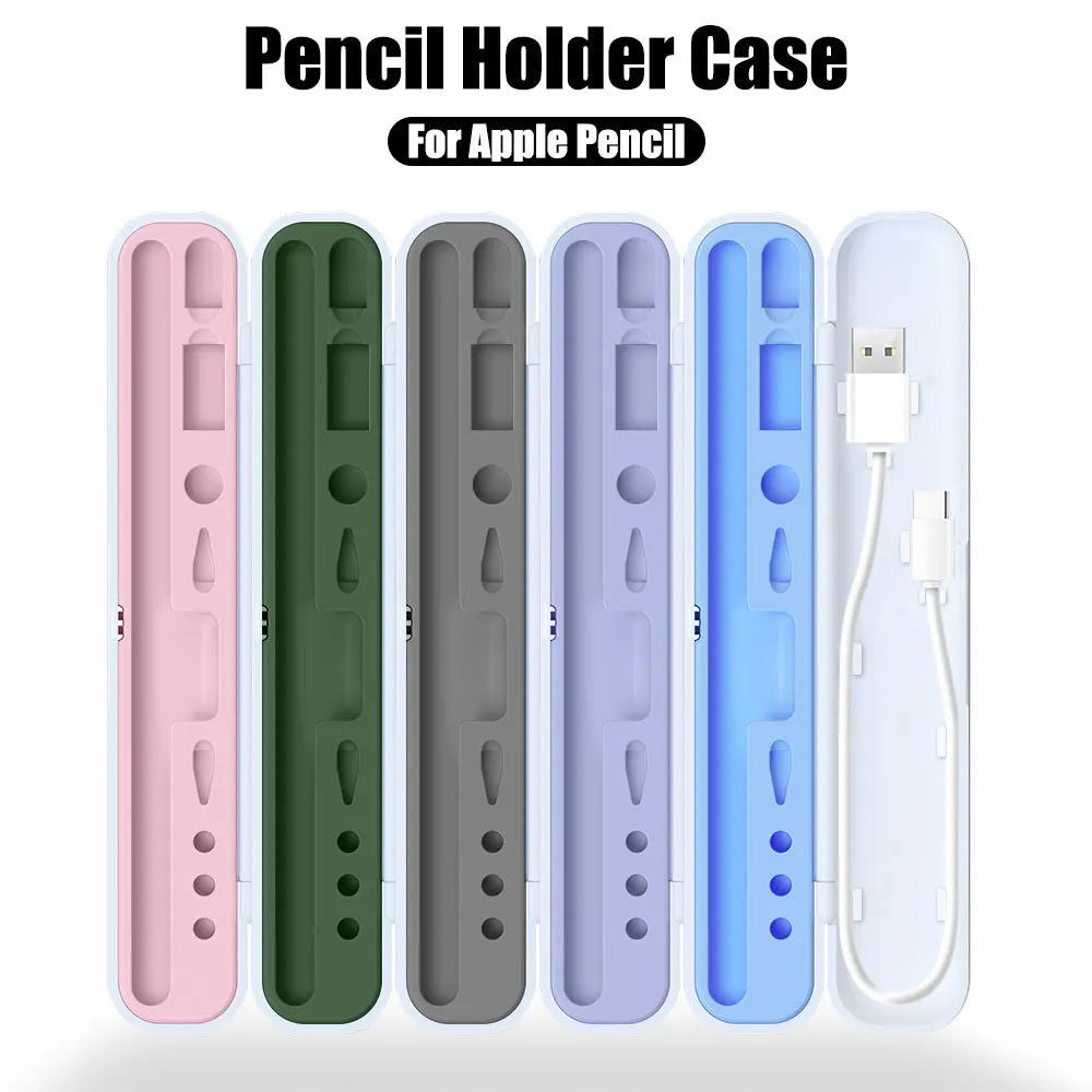 For Apple Pencil 2 1 Box For Ipad Pencil 2nd Generation 1st Gen Protective Case Cover Stylus Pen Holder Tips Box Accessories - Slobuy