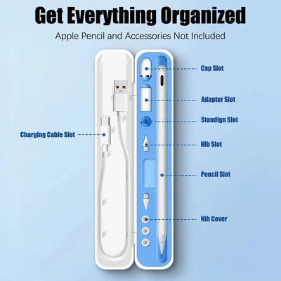 For Apple Pencil 2 1 Box For Ipad Pencil 2nd Generation 1st Gen Protective Case Cover Stylus Pen Holder Tips Box Accessories - Slobuy