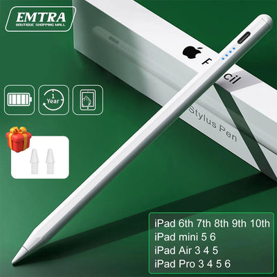 For Apple Pencil 2 1 Palm Rejection Power Display iPad Accessories iPad 2022 2021 2020 2019 2018 Pro 11 12.9 Air Mini Stylus Pen - Slobuy