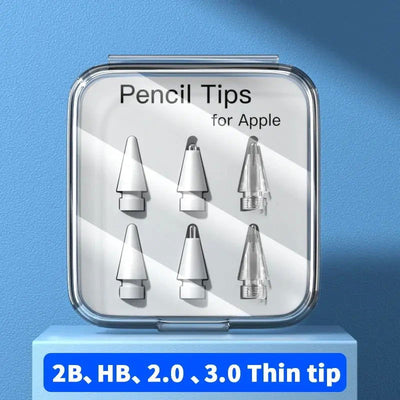 For Apple Pencil Pen Nib Pencil Case For Apple Pencil Tip 2B HB 3.0 Soft Hard For Apple Pencil 1st 2nd Generation Accessories - Slobuy