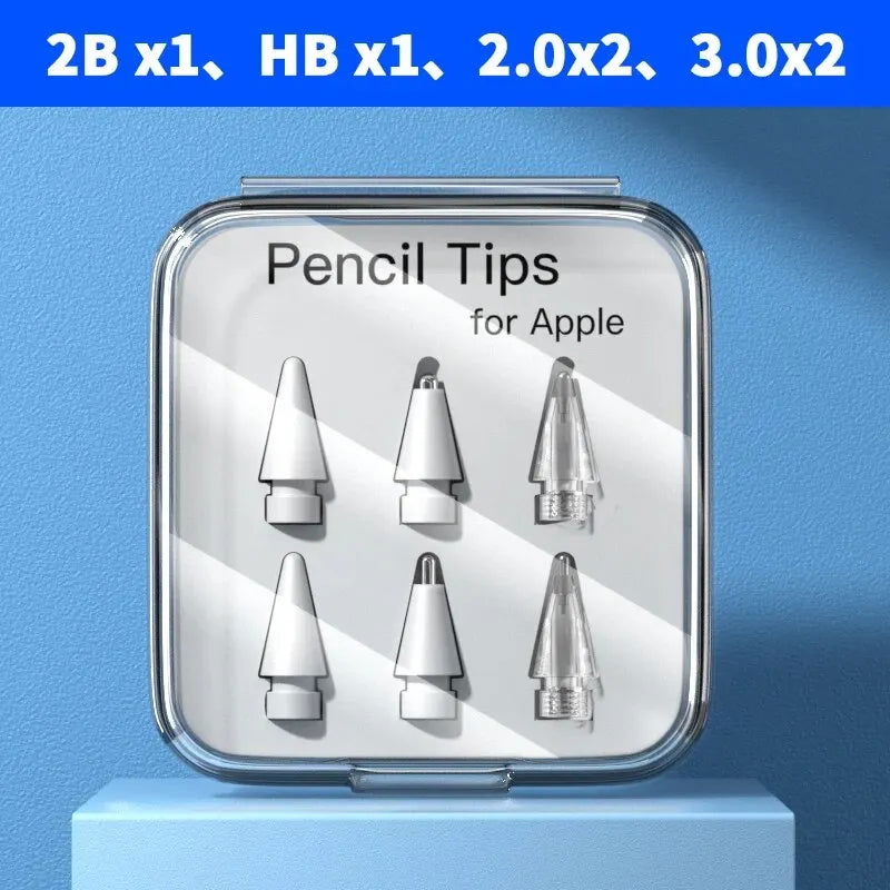 For Apple Pencil Pen Nib Pencil Case For Apple Pencil Tip 2B HB 3.0 Soft Hard For Apple Pencil 1st 2nd Generation Accessories - Slobuy