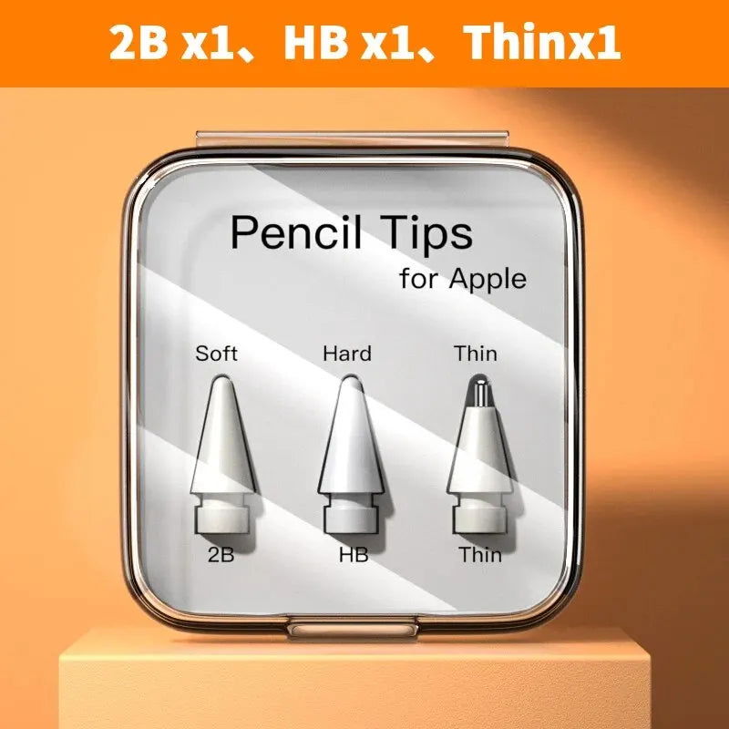 For Apple Pencil Pen Nib Pencil Case For Apple Pencil Tip 2B HB 3.0 Soft Hard For Apple Pencil 1st 2nd Generation Accessories - Slobuy
