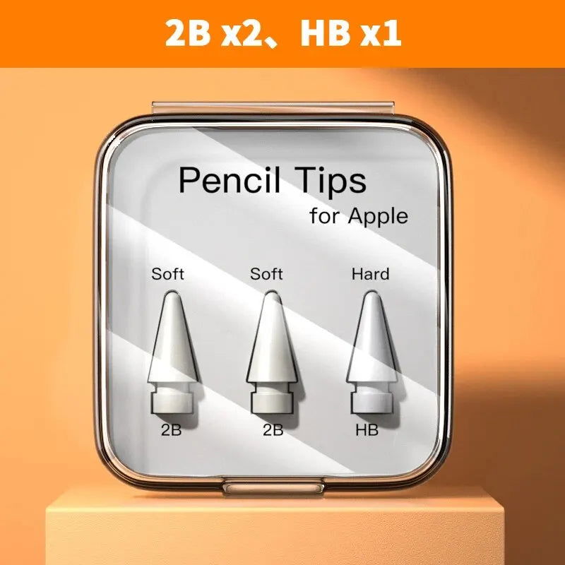 For Apple Pencil Pen Nib Pencil Case For Apple Pencil Tip 2B HB 3.0 Soft Hard For Apple Pencil 1st 2nd Generation Accessories - Slobuy