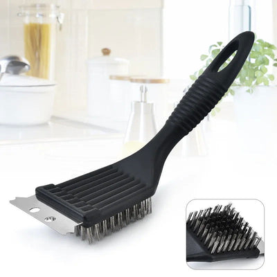 For Barbecue Grill Brush Steel Wire Bristles BBQ Cleaning Brushes Durable Cooking Tool Outdoor Home BBQ Gas Kit Accessories - Slobuy