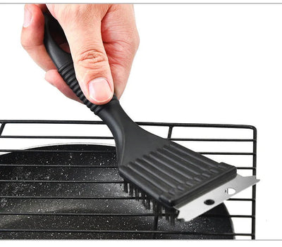 For Barbecue Grill Brush Steel Wire Bristles BBQ Cleaning Brushes Durable Cooking Tool Outdoor Home BBQ Gas Kit Accessories - Slobuy