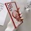 For Magsafe Luxury Magnetic Clear Phone Cases For Samsung Galaxy S23 Ultra S22 Plus Plating TPU Soft Case Lens Cover Accessories - Slobuy