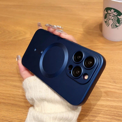 For Magsafe Magnetic Wireless Charge Phone Cases For iPhone 15 14 13 12 11 Pro Max Plus Case Camera Protection Cover Accessories - Slobuy