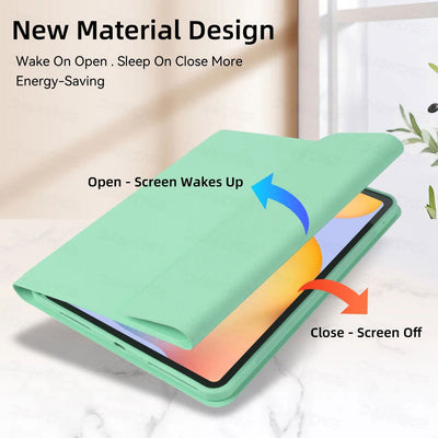 For Samsung Galaxy Tab A8 10.5 S6 Lite 10.4 S7 S8 S9 11in S7 Plus S7 FE S8 S9 Plus 12.4 Case with Keyboard Funda Tablet Cover - Slobuy