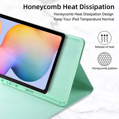 For Samsung Galaxy Tab A8 10.5 S6 Lite 10.4 S7 S8 S9 11in S7 Plus S7 FE S8 S9 Plus 12.4 Case with Keyboard Funda Tablet Cover - Slobuy