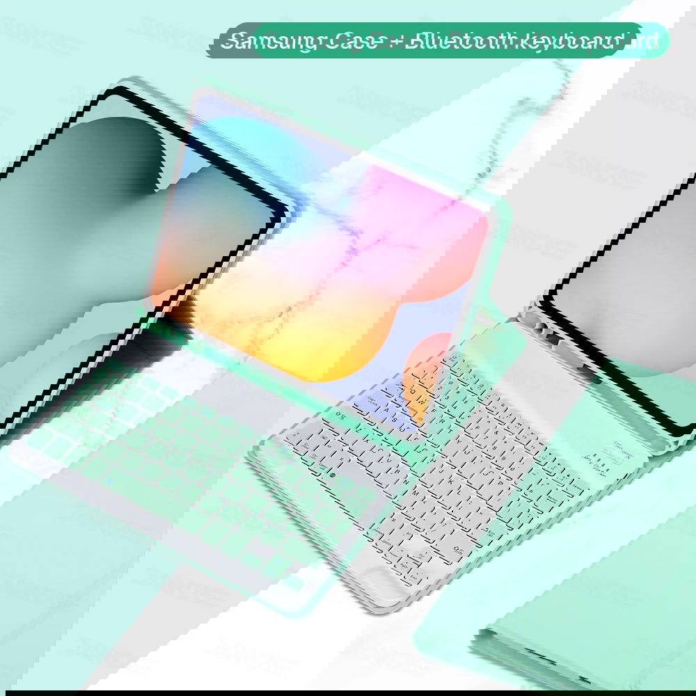 For Samsung Galaxy Tab A8 10.5 S6 Lite 10.4 S7 S8 S9 11in S7 Plus S7 FE S8 S9 Plus 12.4 Case with Keyboard Funda Tablet Cover - Slobuy