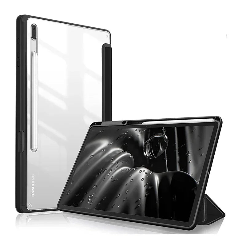 For Samsung Galaxy Tab S9 FE 11 Plus 12.4 inch 2023 Case Pencil Holder Tablet Cover For Tab A9 S9 S8 S7 11" Plus 12.4" Funda - Slobuy