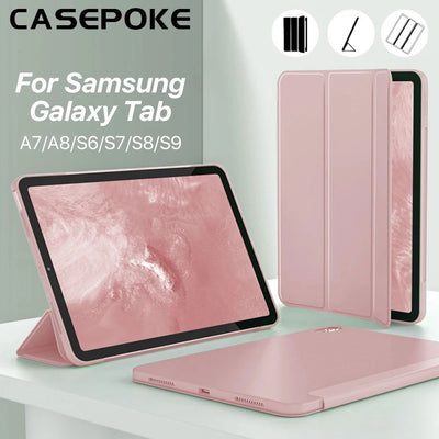 For Samsung Galaxy Tablet Tab S9 Plus 12.4in Case Accessories For Samsung Galaxy Tab S9 S8 S7 S6 A7 A7 Tablet Protective Cover - Slobuy