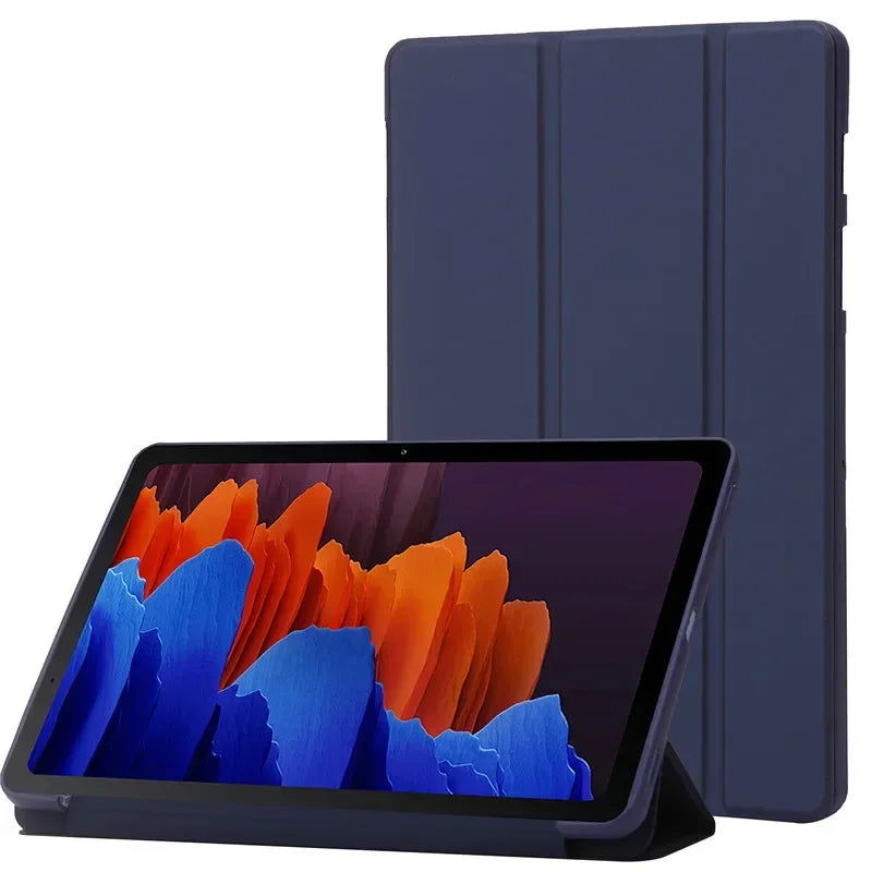 For Samsung Tab A9 Case 8.7" Trifold PU Leaher Soft Back Stand Tablet Coque For Galaxy Tab A9 8.7 inch SM X110 X115 Case Funda - Slobuy