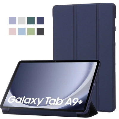 For Samsung Tab A9 Plus Case 11 inch Trifold Leaher Soft Back Stand Tablet Funda For Galaxy Tab A9 Plus Case Coque SM-X210 X216 - Slobuy