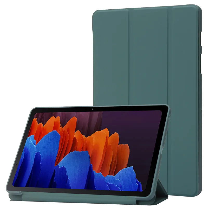 For Samsung Tab A9 Plus Case 11 inch Trifold Leaher Soft Back Stand Tablet Funda For Galaxy Tab A9 Plus Case Coque SM-X210 X216 - Slobuy