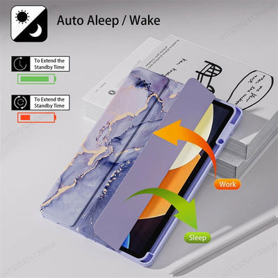 For Xiaomi RedMi Pad SE 11" 2023 Case RedMi Pad 10.61" Pencil Holder Cover MiPad 6 5 Pro 11 inch Tablet Auto Sleep Funda Cover - Slobuy