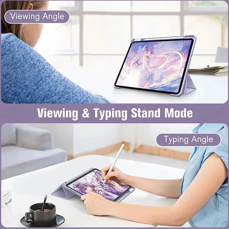For Xiaomi RedMi Pad SE 11" 2023 Case RedMi Pad 10.61" Pencil Holder Cover MiPad 6 5 Pro 11 inch Tablet Auto Sleep Funda Cover - Slobuy