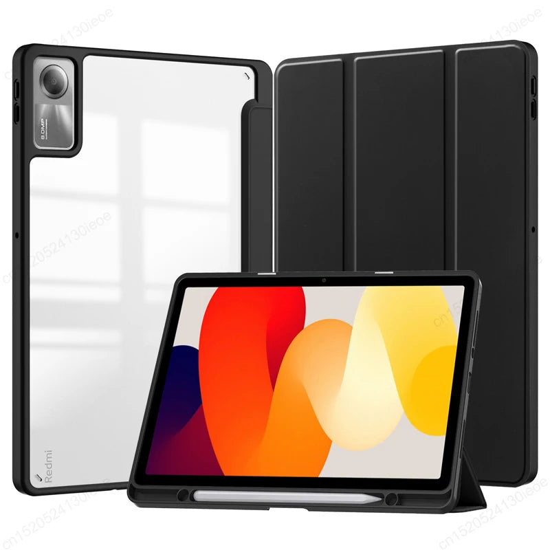 For Xiaomi RedMi Pad SE 11" 2023 Case RedMi Pad 10.61" Pencil Holder Cover MiPad 6 5 Pro 11 inch Tablet Auto Sleep Funda Cover - Slobuy