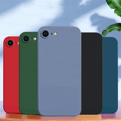 For iPhone SE 2022 Case For iPhone SE 2022 2020 6 7 8 Cover Shockproof Soft TPU Liquid Silicone Phone Back Case For iPhone 2022 - Slobuy