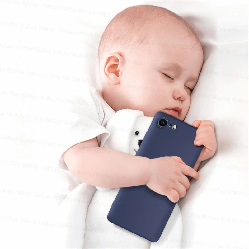 For iPhone SE 2022 Case For iPhone SE 2022 2020 6 7 8 Cover Shockproof Soft TPU Liquid Silicone Phone Back Case For iPhone 2022 - Slobuy