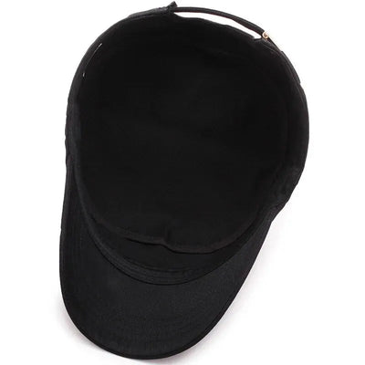 Four Seasons Flat Top Hat Men'S Simple Cotton Peaked Hat Fashion Baseball Cap Casual Cap, Commuter Sunshade Hat - Slobuy