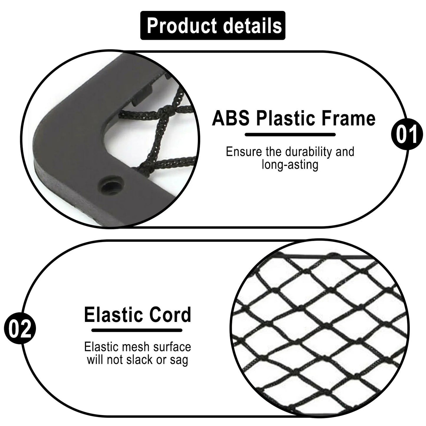 Framed Stretch Mesh Net Pocket Car Auto RV Trunk Motorhome Home Cargo Organization Storage For VW T5 T6 Fiat Ducato Ford Transit - Slobuy